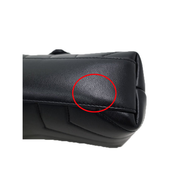 Saint Laurent Paris Monogram Loulou Strap Bag Black - Picture 6 of 9